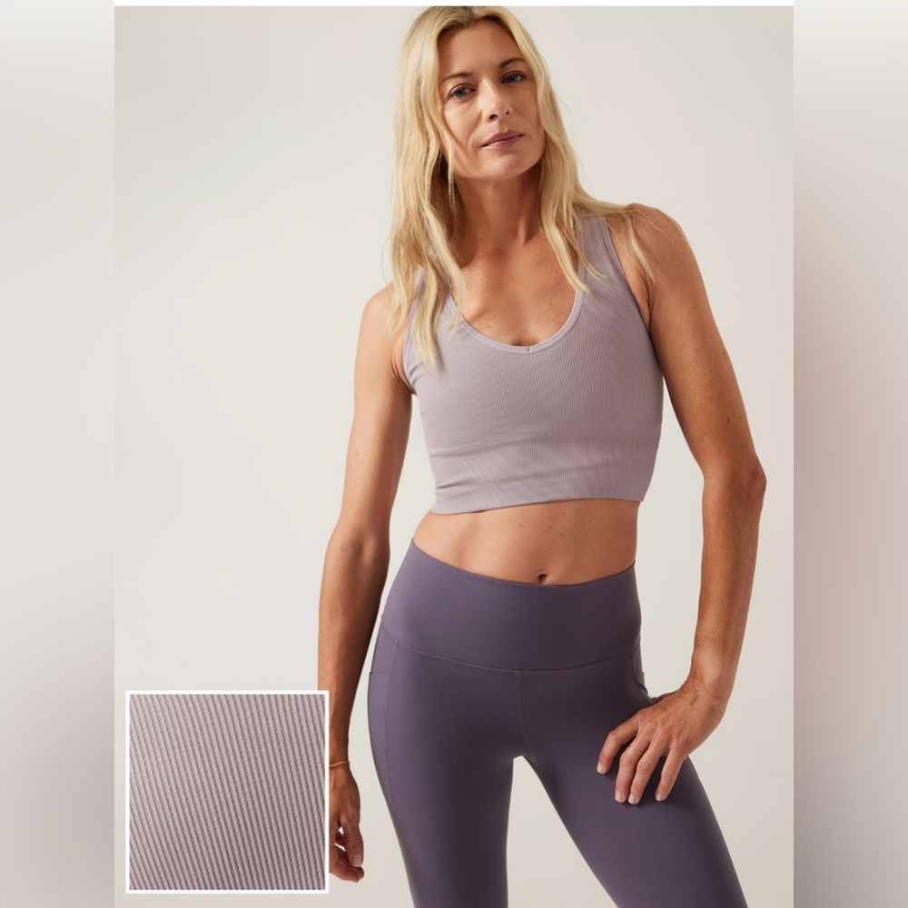 Athleta Aurora Seamless Crop Rib Tank